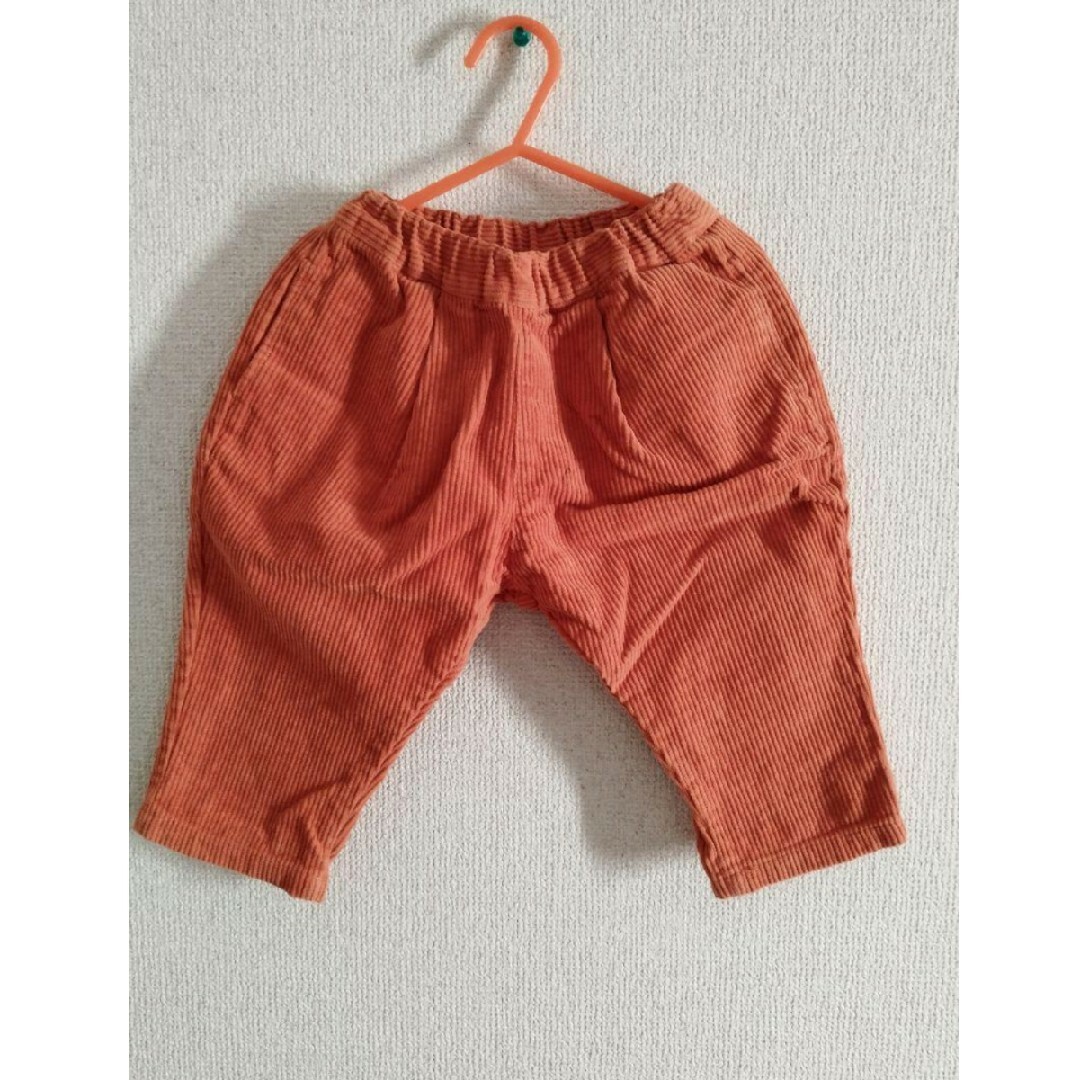 BREEZE(ブリーズ)のBREEZE パンツ  80 オレンジ コーデュロイ キッズ/ベビー/マタニティのベビー服(~85cm)(パンツ)の商品写真