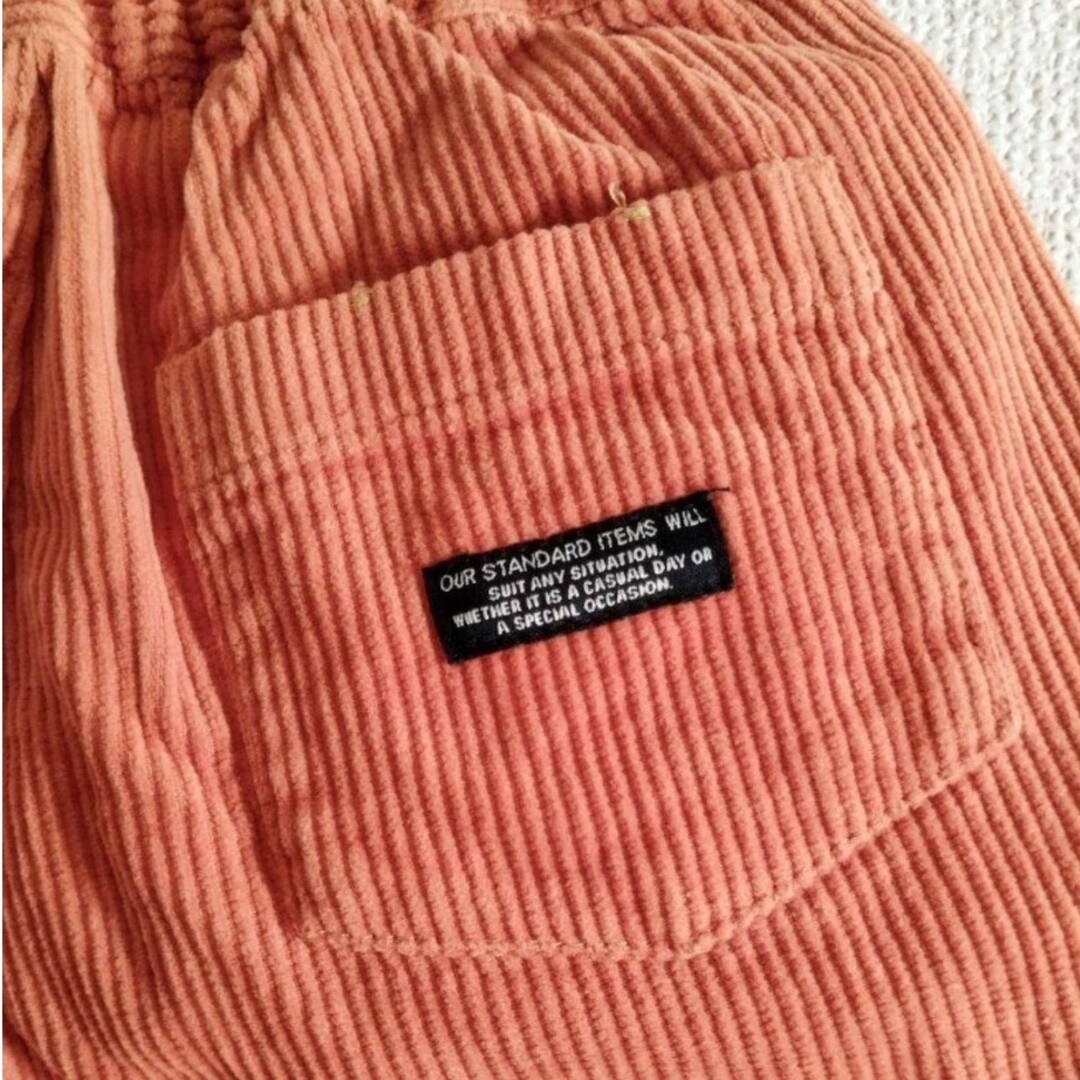 BREEZE(ブリーズ)のBREEZE パンツ  80 オレンジ コーデュロイ キッズ/ベビー/マタニティのベビー服(~85cm)(パンツ)の商品写真
