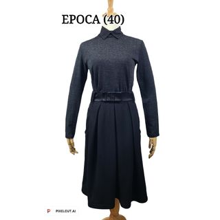 エポカ(EPOCA)の美品 EPOCA ボックスプリーツスカート(ひざ丈スカート)