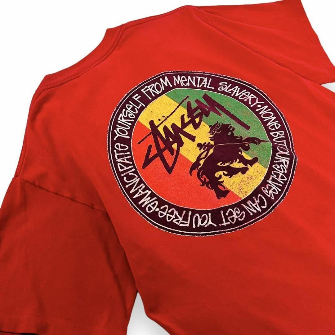 OLD STUSSY最初期 黒タグTシャツラスタライオン 80's USA製 L OLD STUSSY最初期 黒タグTシャツラスタライオン 80's USA製 L