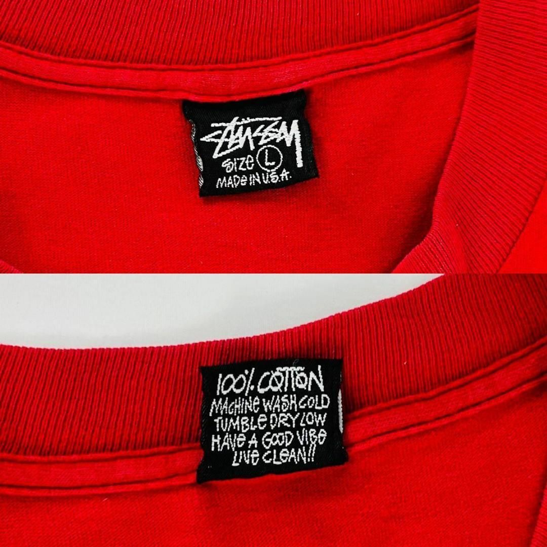 STUSSY(ステューシー)のOLD STUSSY最初期 黒タグTシャツラスタライオン 80’s USA製 L メンズのトップス(Tシャツ/カットソー(半袖/袖なし))の商品写真