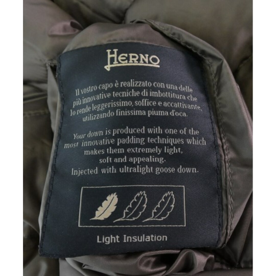 HERNO(ヘルノ)のHERNO ヘルノ ダウンジャケット/ダウンベスト 46(M位) 黒 【古着】【中古】 メンズのジャケット/アウター(ダウンジャケット)の商品写真