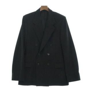 バレンシアガ(Balenciaga)のBALENCIAGA バレンシアガ テーラードジャケット 48(L位) 黒 【古着】【中古】(テーラードジャケット)