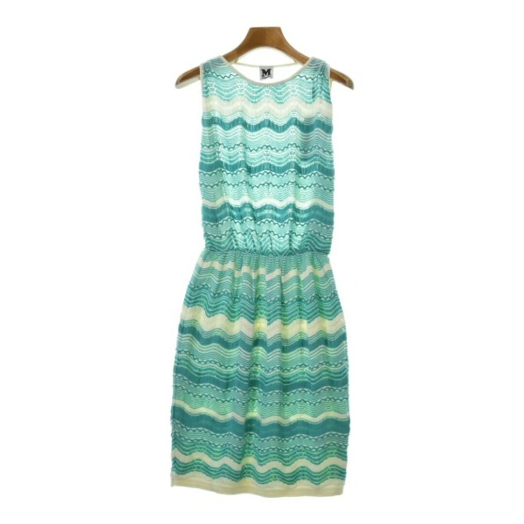 M MISSONI エムミッソーニ ワンピース 38(S位) 青緑系x白 【古着】 M MISSONI エムミッソーニ ワンピース 38(S位) 青緑系x白 【古着】