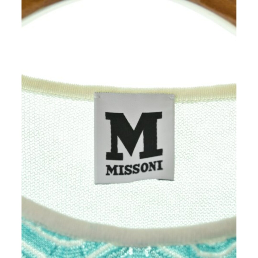 M MISSONI エムミッソーニ ワンピース 38(S位) 青緑系x白 【古着】 M MISSONI エムミッソーニ ワンピース 38(S位) 青緑系x白 【古着】