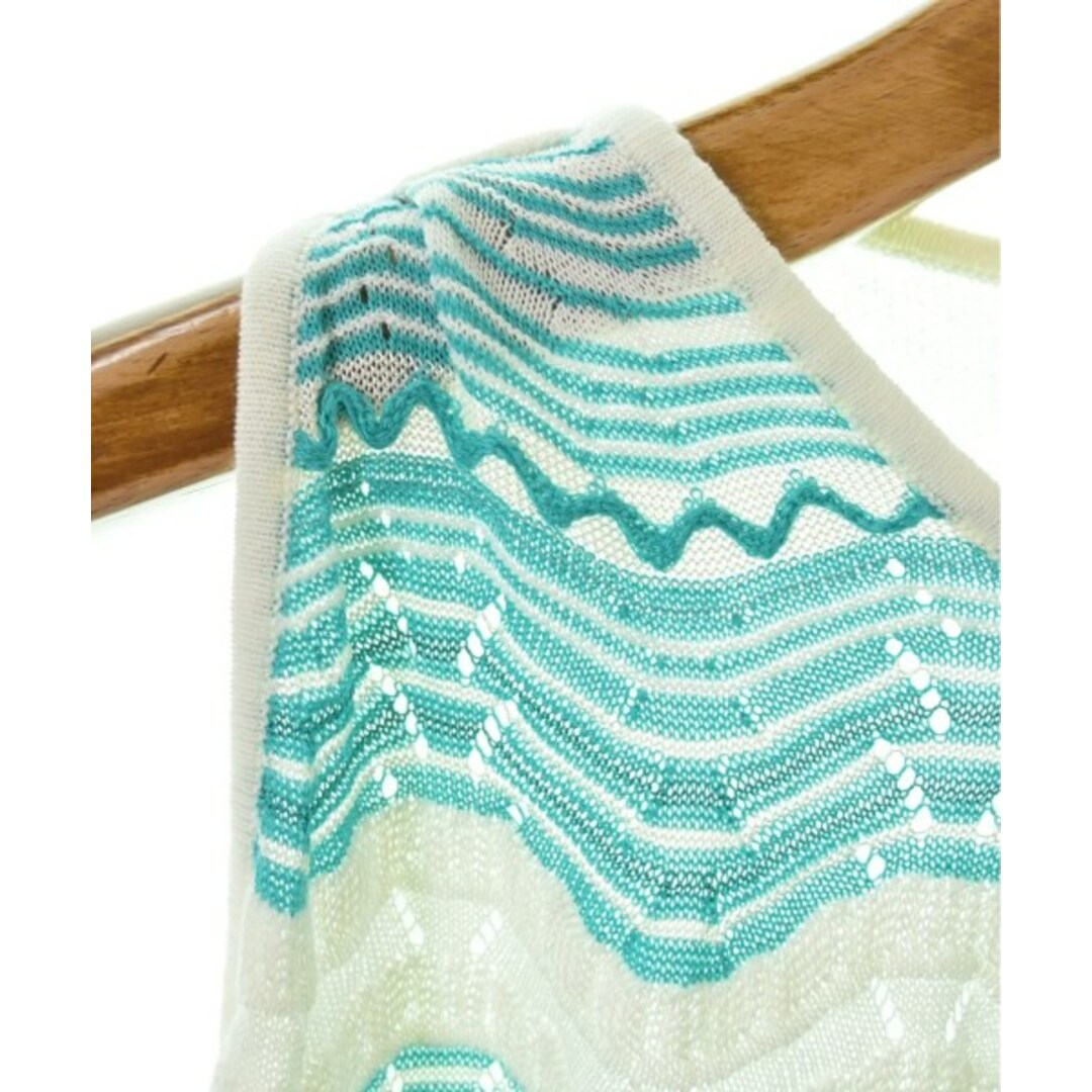 M MISSONI エムミッソーニ ワンピース 38(S位) 青緑系x白 【古着】 M MISSONI エムミッソーニ ワンピース 38(S位) 青緑系x白 【古着】