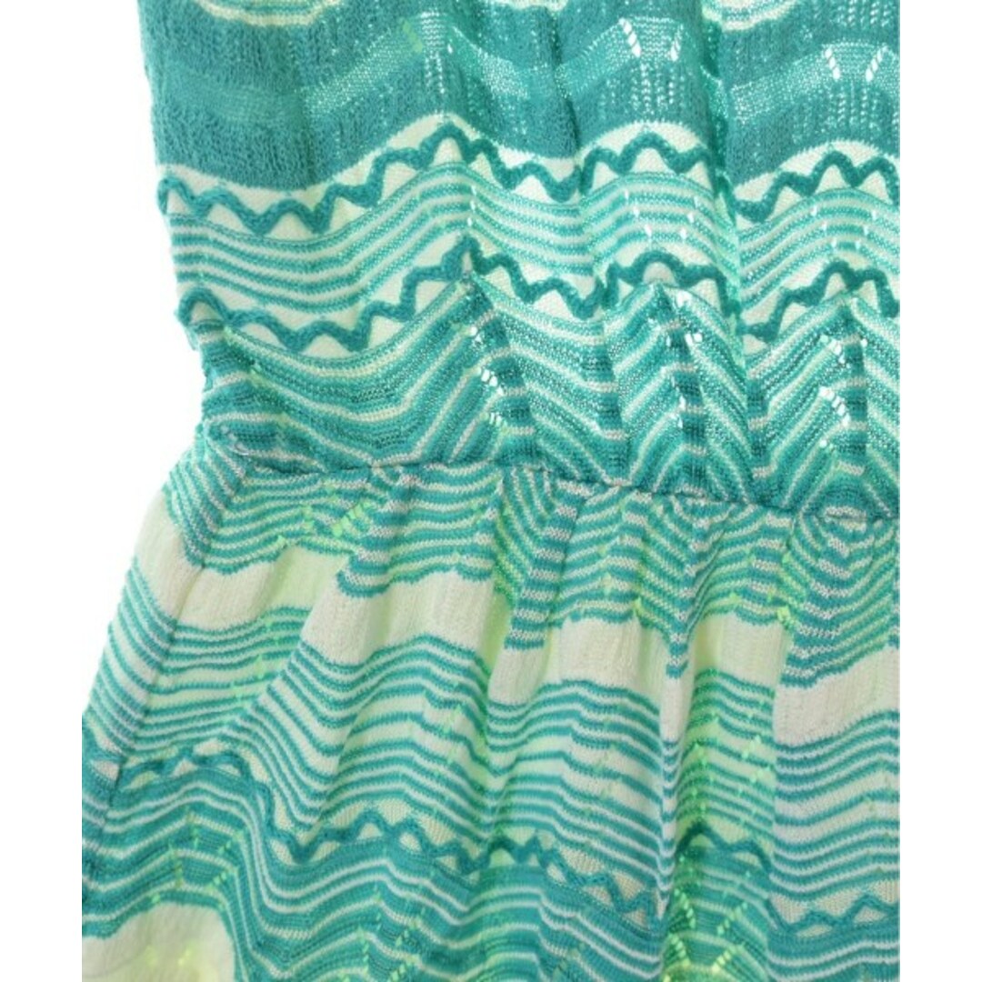 M MISSONI エムミッソーニ ワンピース 38(S位) 青緑系x白 【古着】 M MISSONI エムミッソーニ ワンピース 38(S位) 青緑系x白 【古着】