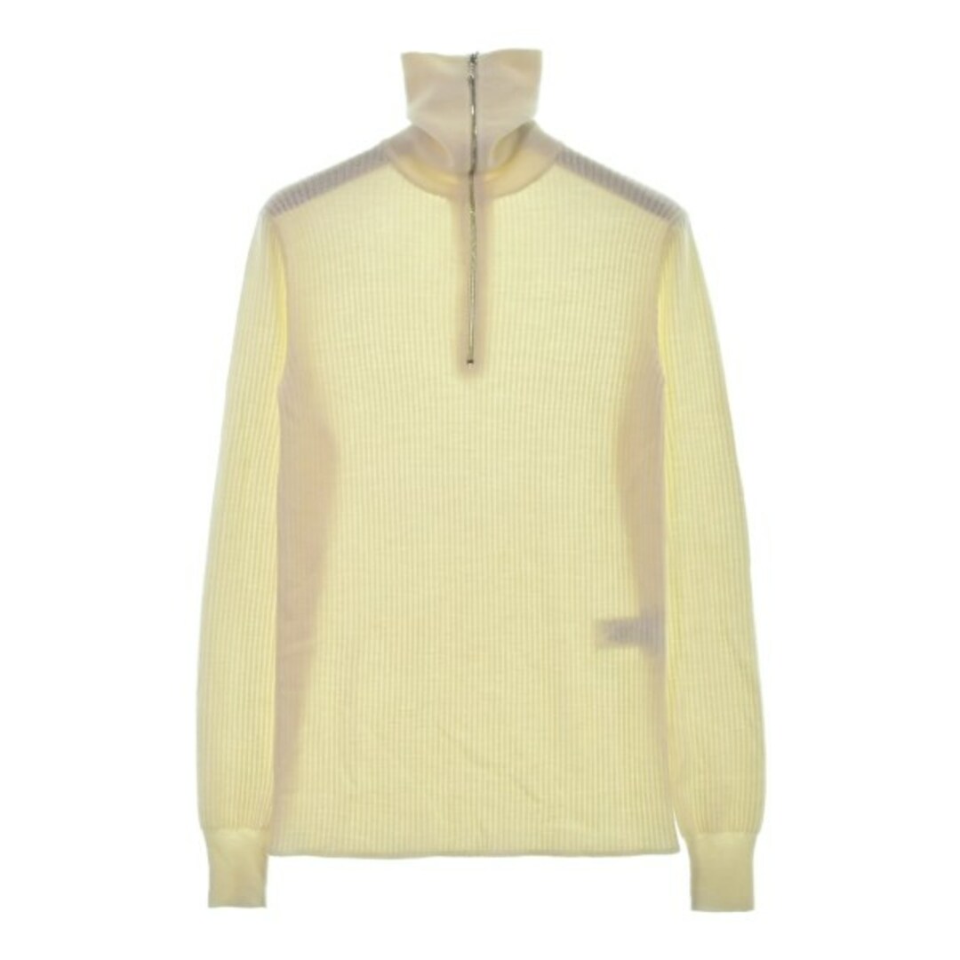 Jil Sander(ジルサンダー)のJIL SANDER ジルサンダー ニット・セーター 46(M位) 白 【古着】【中古】 メンズのトップス(ニット/セーター)の商品写真