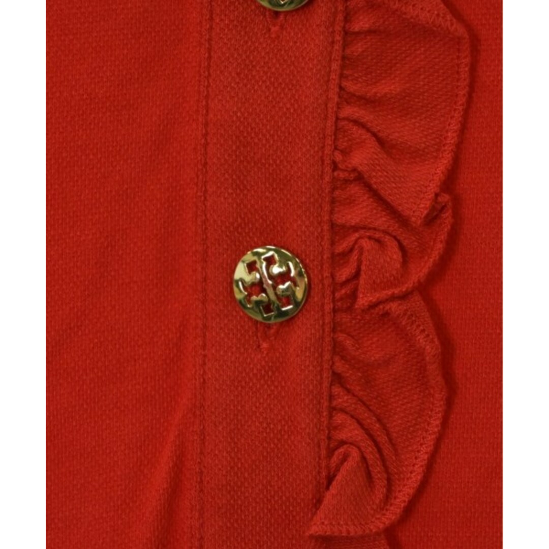 Tory Burch(トリーバーチ)のTORY BURCH トリーバーチ ポロシャツ XS 赤 【古着】【中古】 レディースのトップス(ポロシャツ)の商品写真