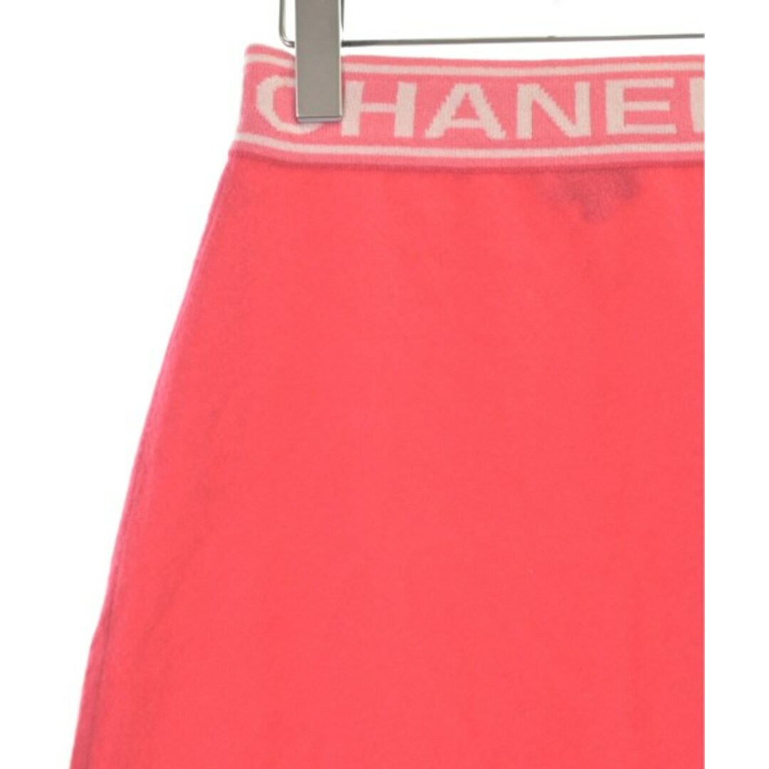 CHANEL(シャネル)のCHANEL シャネル ミニスカート 36(XS位) ピンクx白 【古着】【中古】 レディースのスカート(ミニスカート)の商品写真