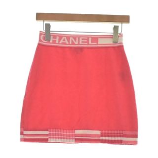 CHANEL シャネル ミニスカート 36(XS位) ピンクx白 【古着】【中古】