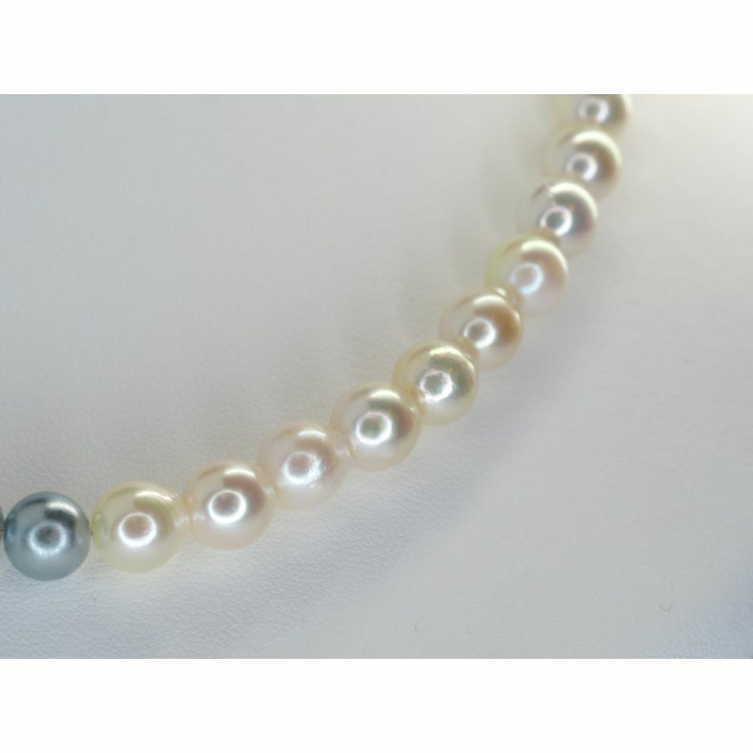 ◆568 パール祭り！天然アコヤ本真珠ネックレス7.5mm～8.0mm珠　43c