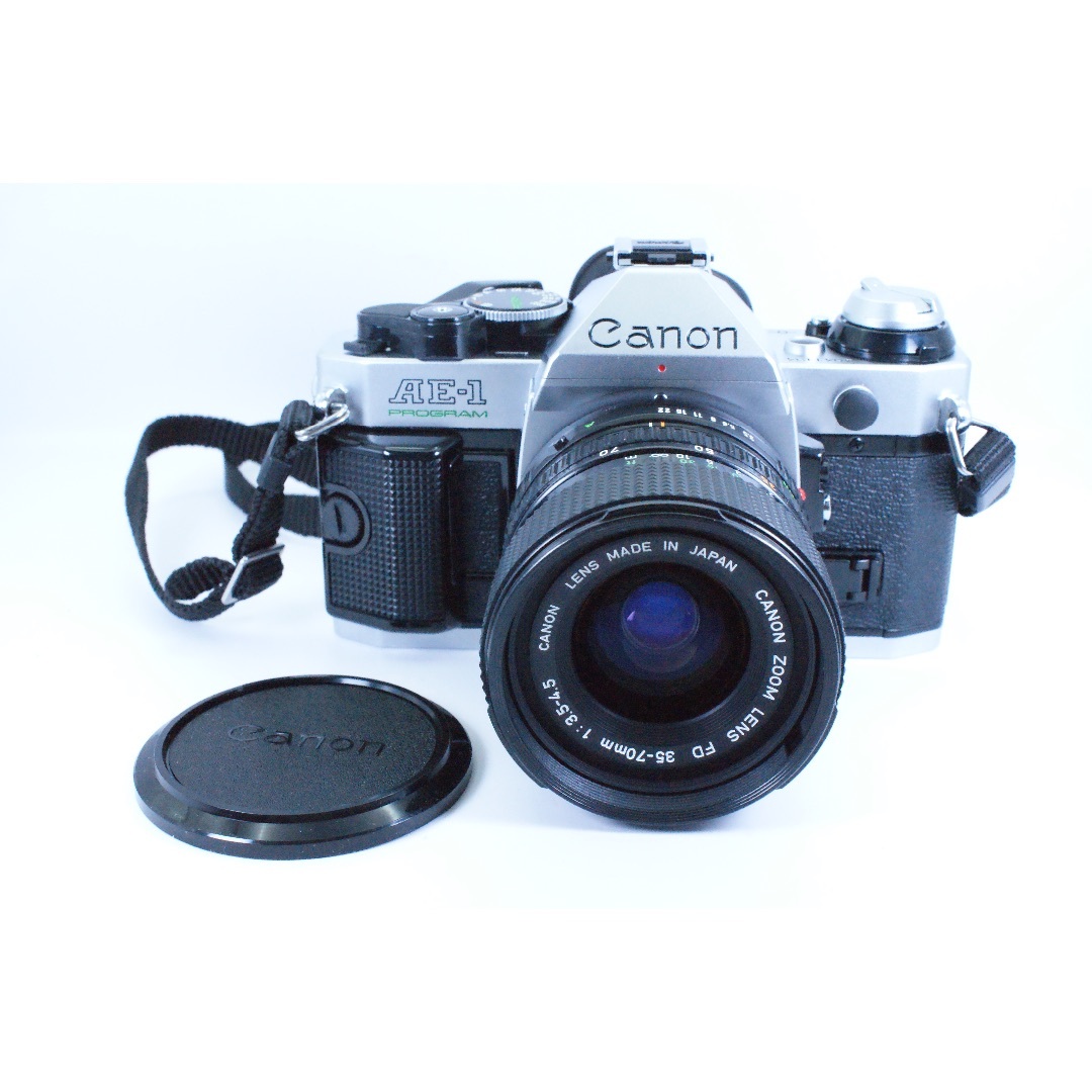 Canon(キヤノン)のCANON AE-1 PROGRAM(+35-70mm F3.5-4.5)428 スマホ/家電/カメラのカメラ(フィルムカメラ)の商品写真