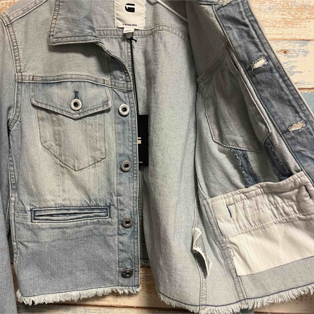 G-STAR RAW(ジースター)の[新品] g-star raw ジースターロゥ デニム デニムジャケット XS レディースのジャケット/アウター(Gジャン/デニムジャケット)の商品写真