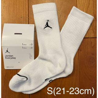 ジョーダン(Jordan Brand（NIKE）)の新品　ジョーダン　S(21-23cm)  エブリデイ  クルーソックス　白1足(バスケットボール)