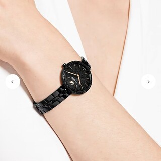 スワロフスキー(SWAROVSKI)の『極美品』 SWAROVSKI スワロフスキー 腕時計 メタルブレスレット(腕時計)