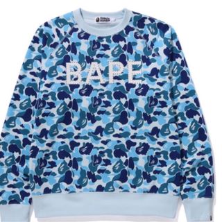 アベイシングエイプ(A BATHING APE)の新品未使用　a bathing ape  トレーナー　xl ライトストーン (スウェット)