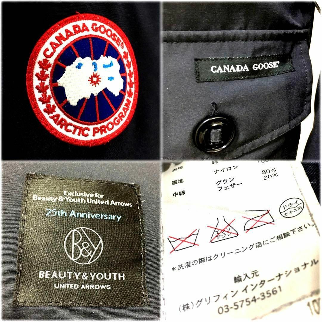 CANADA GOOSE(カナダグース)のcanada goose b&y 25th XS/TP navy LANGLEY メンズのジャケット/アウター(ダウンジャケット)の商品写真