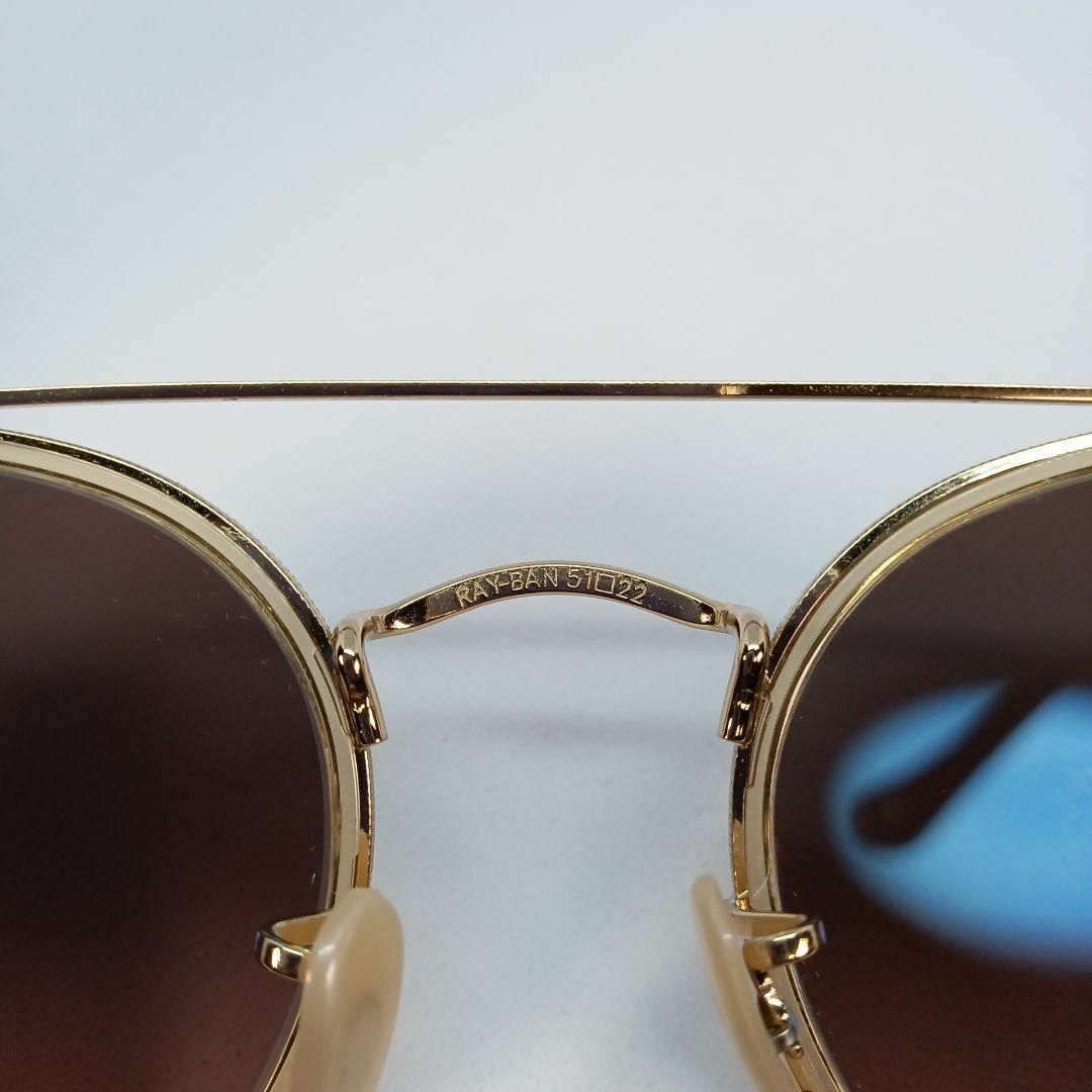 Ray-Ban(レイバン)の56超美品　レイバン　サングラス　メガネ　眼鏡　度無　9647S　ゴールド メンズのファッション小物(サングラス/メガネ)の商品写真
