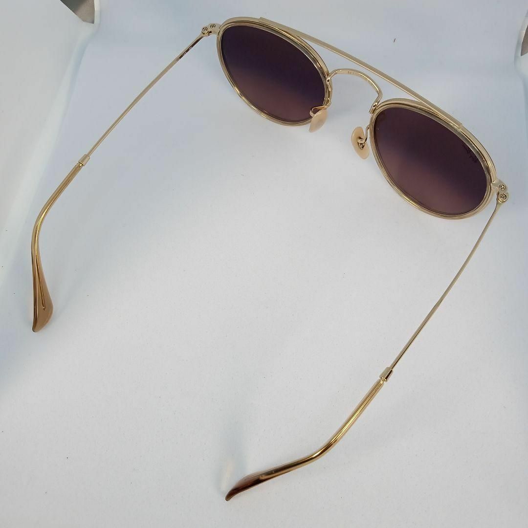 Ray-Ban(レイバン)の56超美品　レイバン　サングラス　メガネ　眼鏡　度無　9647S　ゴールド メンズのファッション小物(サングラス/メガネ)の商品写真