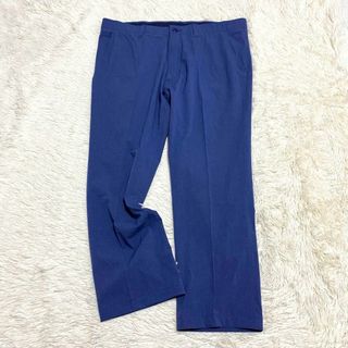 ランズエンド(LANDS’END)のスラックス ストレート ランズエンド ネイビー 97 XXL(スラックス)