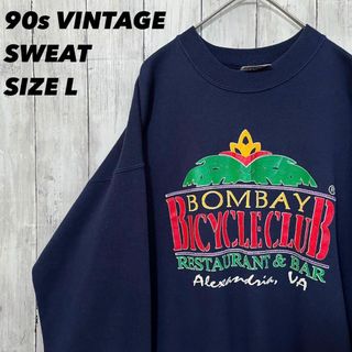 ヘインズ(Hanes)の90sヴィンテージ 古着　ヘインズ　バイシクルクラブプリントスエットトレーナー(スウェット)