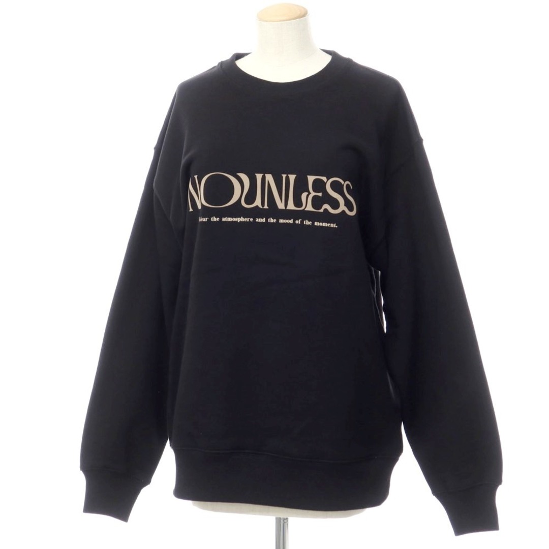 ナウンレス NOUNLESS ヘビーオンス スウェット ブラック【サイズ ナウンレス NOUNLESS ヘビーオンス スウェット ブラック【サイズ