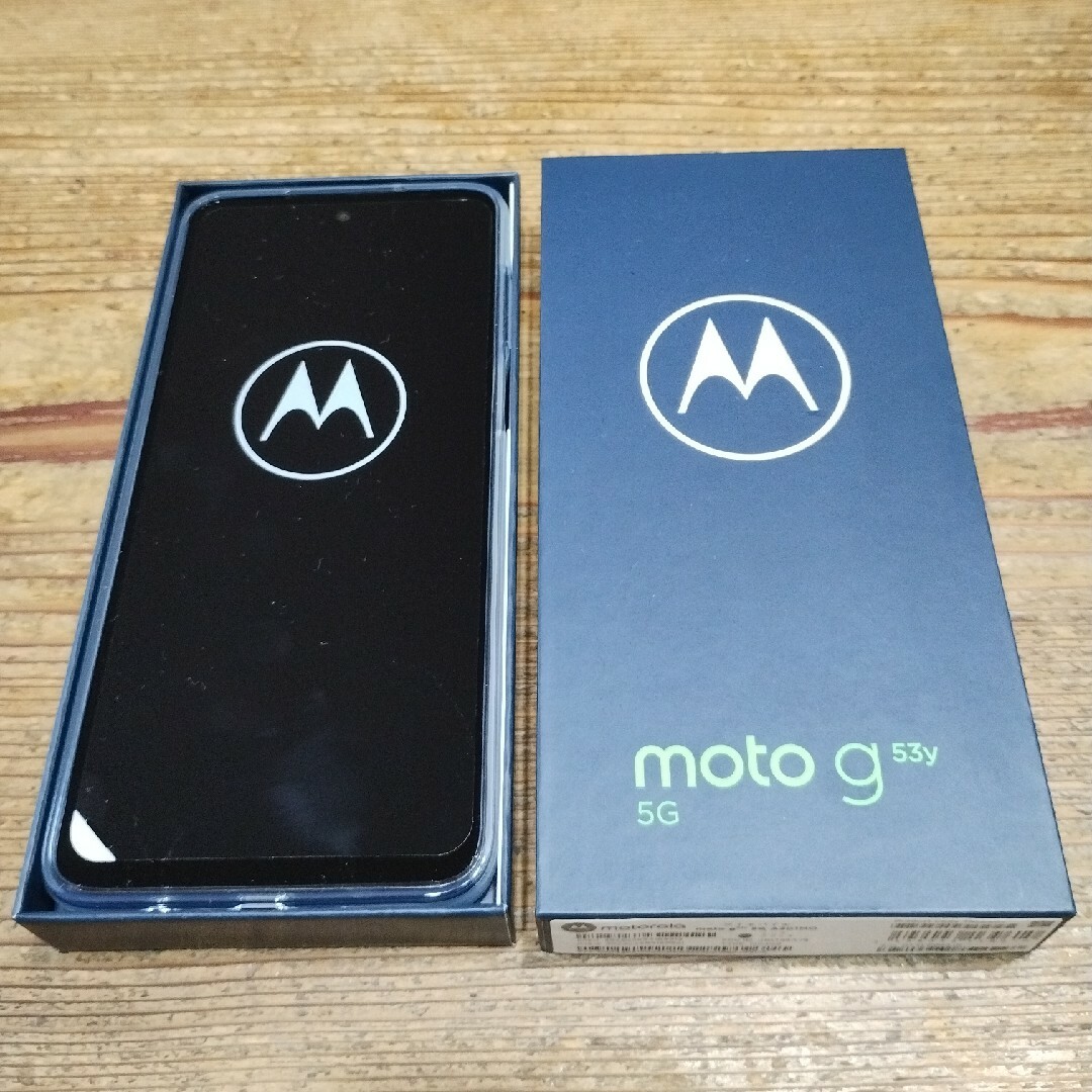 Motorola(モトローラ)のMOTOROLA moto g53y 5G A301MO インクブラック スマホ/家電/カメラのスマートフォン/携帯電話(スマートフォン本体)の商品写真