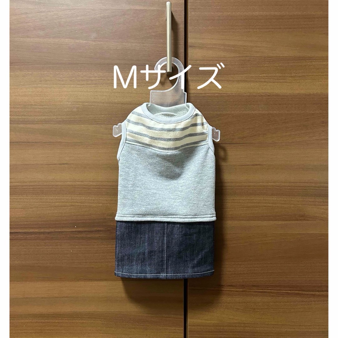 犬服 ワンピース M ハンドメイド ハンドメイドのペット(ペット服/アクセサリー)の商品写真