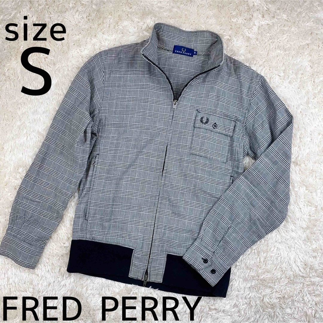 FRED PERRY(フレッドペリー)のFRED PERRY フレッドペリー　トラックジャケット　チェック メンズのジャケット/アウター(ブルゾン)の商品写真