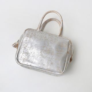 ネストローブ(nest Robe)の極美品 ネストローブ nest Robe MASTER ＆ Co. 別注シルバーBAG/シルバー ハンドバッグ ミニ メタリック 牛革 レザー【2400013745833】(ハンドバッグ)