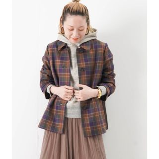 RAW FUDGE - 新品　ローファッジ　チェック柄ステンカラージャケット　M  LUCA ルカ