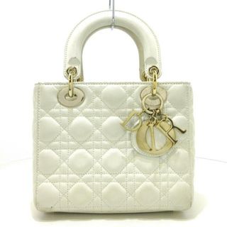クリスチャンディオール(Christian Dior)のDIOR/ChristianDior(ディオール/クリスチャンディオール) ハンドバッグ マイレディディオール 白 ゴールド金具 ラムスキン(ハンドバッグ)