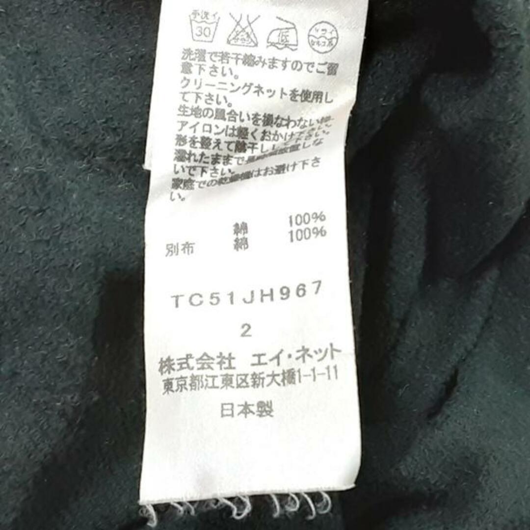 TSUMORI CHISATO(ツモリチサト)のTSUMORI CHISATO(ツモリチサト) ワンピース サイズ2 M レディース - 黒×ブルー×マルチ 長袖/ひざ丈/花柄 レディースのワンピース(その他)の商品写真