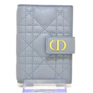 Christian Dior - DIOR/ChristianDior(ディオール/クリスチャンディオール) カードケース美品  Dior Caro バーティカル カードホルダー S5157UWHC_M81B ライトブルー カーフスキン