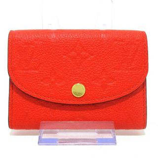 ルイヴィトン(LOUIS VUITTON)のLOUIS VUITTON(ルイヴィトン) コインケース モノグラム・アンプラント美品  ポルトモネロザリ M82393 トニックオレンジ モノグラム･アンプラント レザー（皮革の種類：牛革）(コインケース)