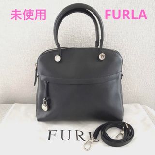 Furla - 【訳あり極美品】フルラ リンダ 2way ショルダーバッグ 黒