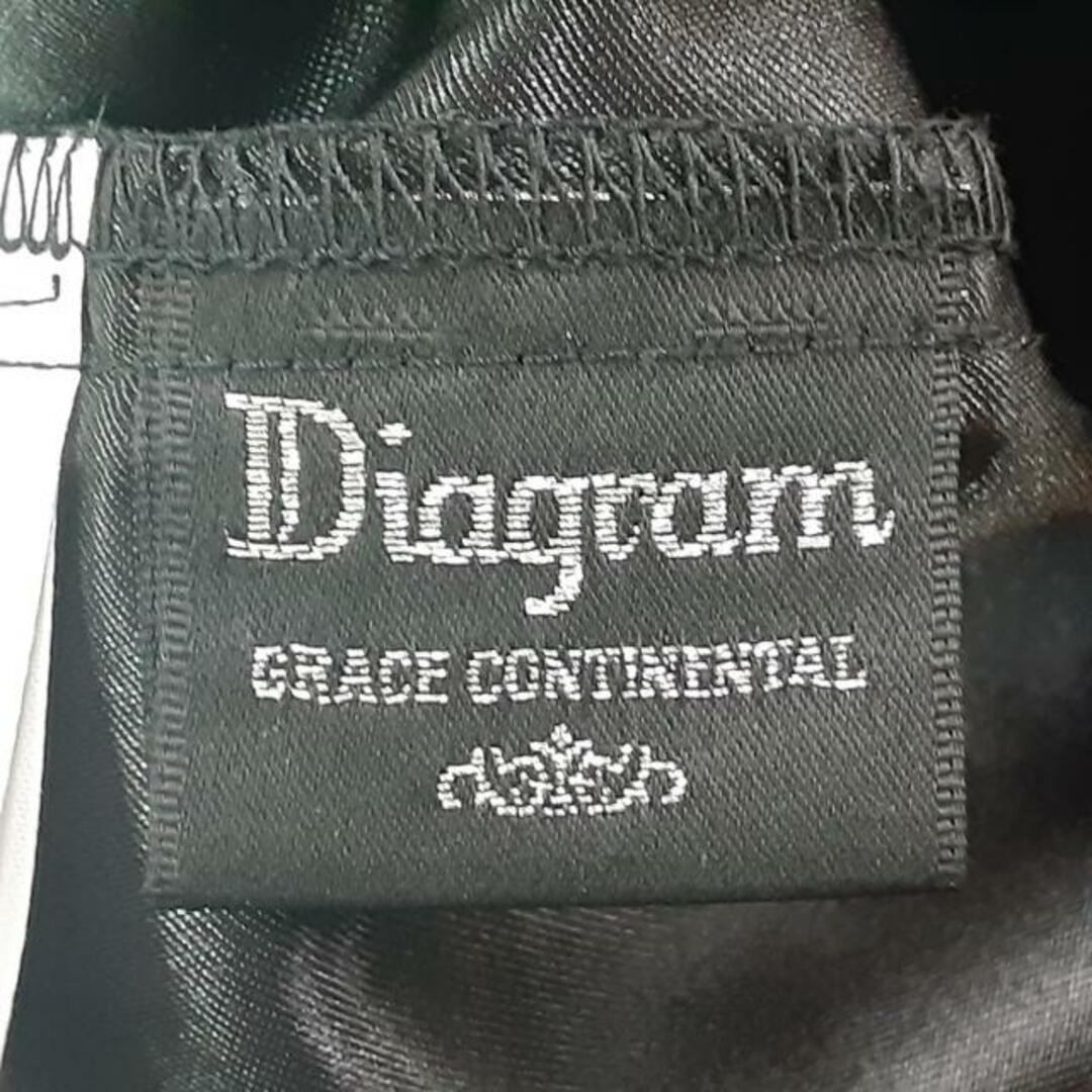 Diagram GRACE CONTINENTAL(ダイアグラム) ワンピース サイズ38 M レディース美品  - 黒×ベージュ×白 半袖/ひざ丈/パール/ビジュー レディースのワンピース(その他)の商品写真