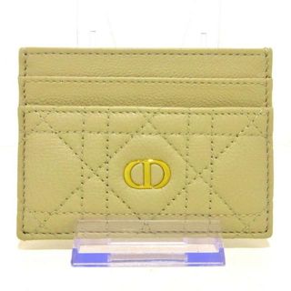 DIOR/ChristianDior(ディオール/クリスチャンディオール) カードケース美品  ディオールカロ S5130UWHC セーブル (ベージュ) レザー