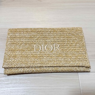ディオール(Dior)のDior ノベルティ ラタンベージュポーチ(クラッチバッグ)