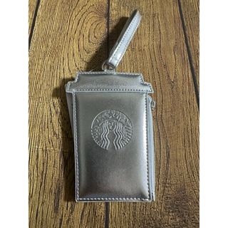 スターバックス(Starbucks)のスタバ　コインカードホルダー　メタリックシルバー　ホリデー2023(コインケース/小銭入れ)