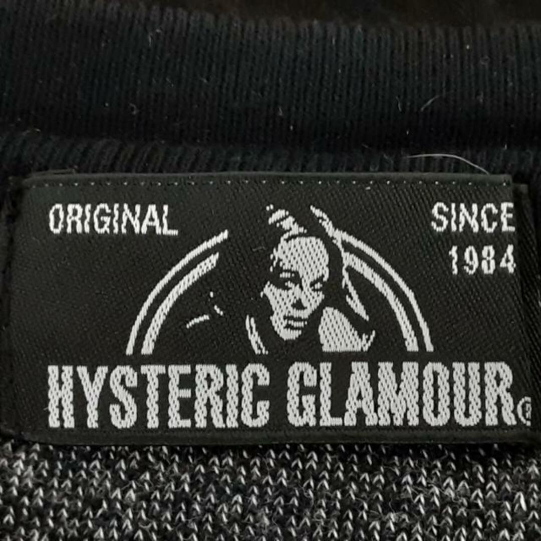 HYSTERIC GLAMOUR(ヒステリックグラマー)のHYSTERIC GLAMOUR(ヒステリックグラマー) 長袖セーター サイズF レディース美品  - 黒×レッド×アイボリー クルーネック/ボーダー レディースのトップス(ニット/セーター)の商品写真