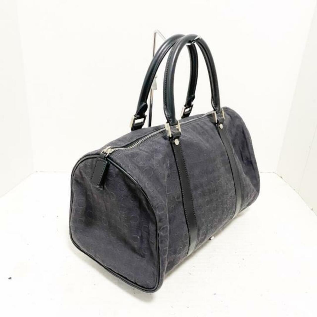 celine(セリーヌ)のCELINE(セリーヌ) ハンドバッグ Cマカダム柄 ダークグレー×黒 ミニボストン ジャガード×レザー レディースのバッグ(ハンドバッグ)の商品写真