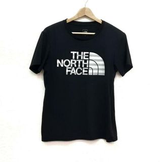 ザノースフェイス(THE NORTH FACE)のTHE NORTH FACE(ノースフェイス) 半袖Tシャツ サイズM メンズ - 黒×グレー×ライトグレー クルーネック(Tシャツ/カットソー(半袖/袖なし))