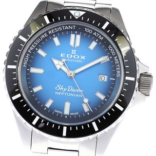 EDOX - エドックス EDOX 80120 スカイダイバー ネプチュニアン デイト 自動巻き メンズ 良品 _802675