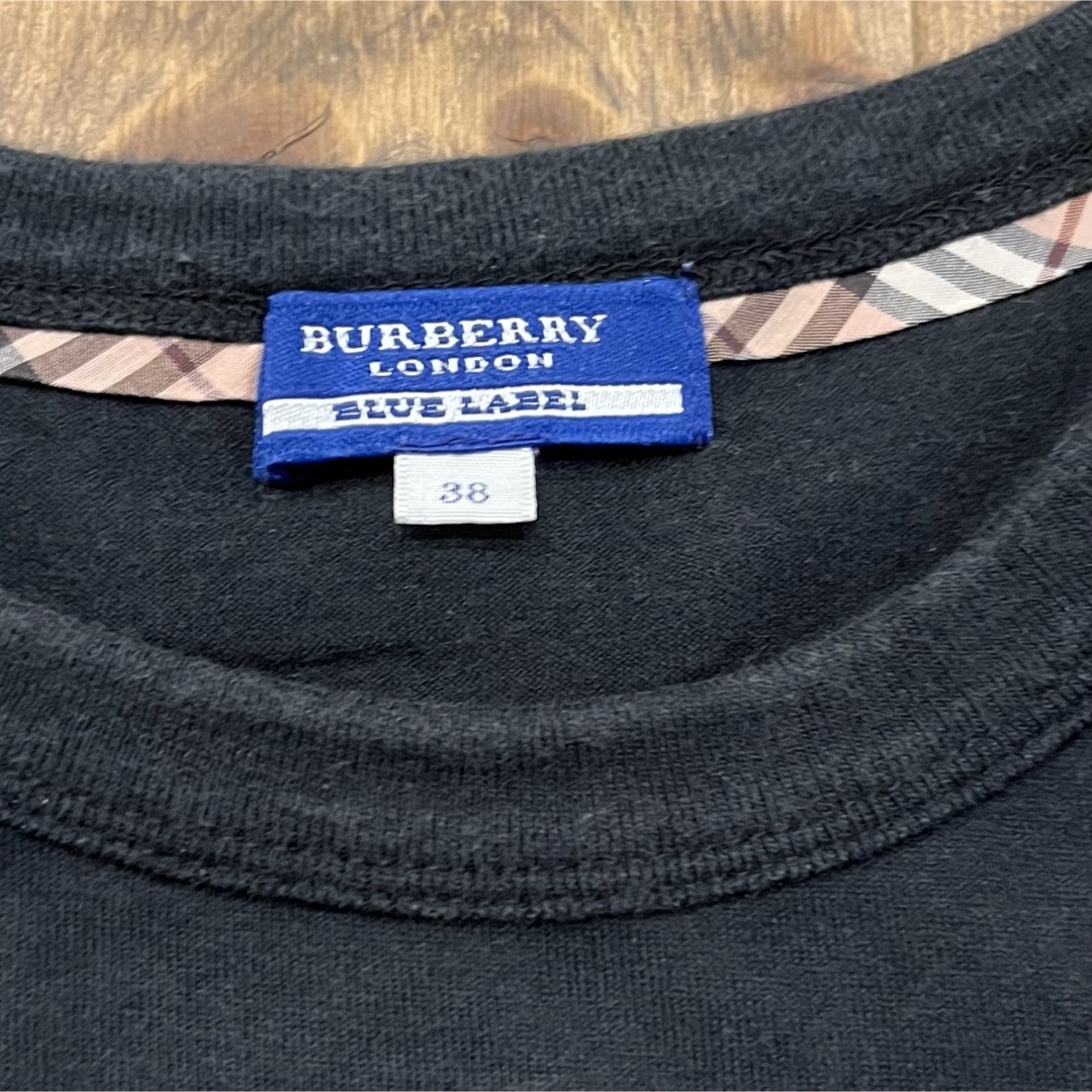 BURBERRY(バーバリー)のバーバリー✳︎半袖✳︎Tシャツ✳︎黒✳︎夏服✳︎ブルーレーベル レディースのトップス(Tシャツ(半袖/袖なし))の商品写真