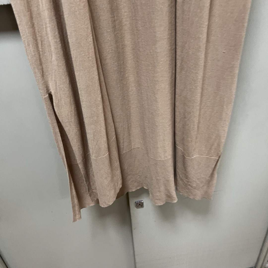 ZARA ロングベスト ベージュ 薄手