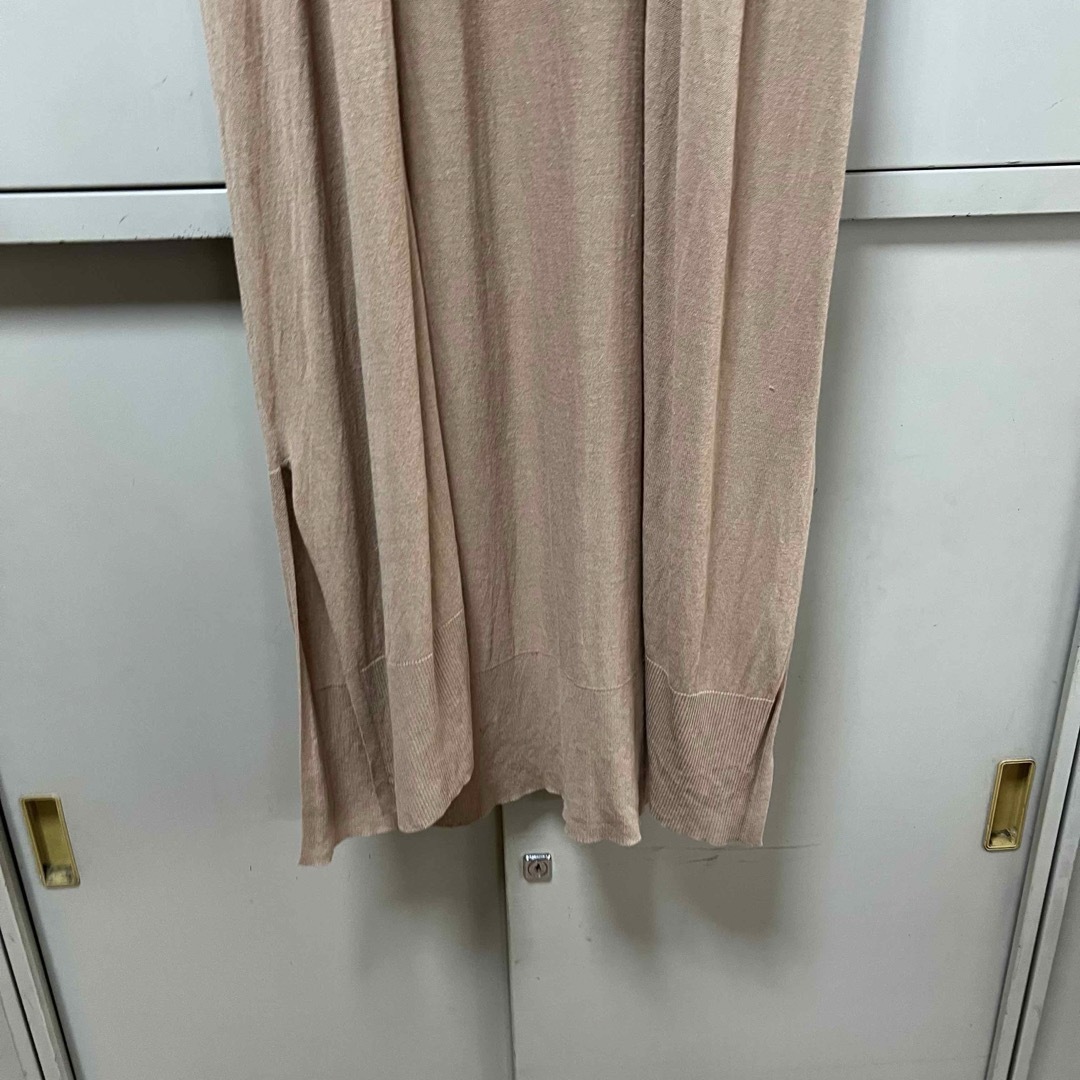 ZARA ロングベスト ベージュ 薄手