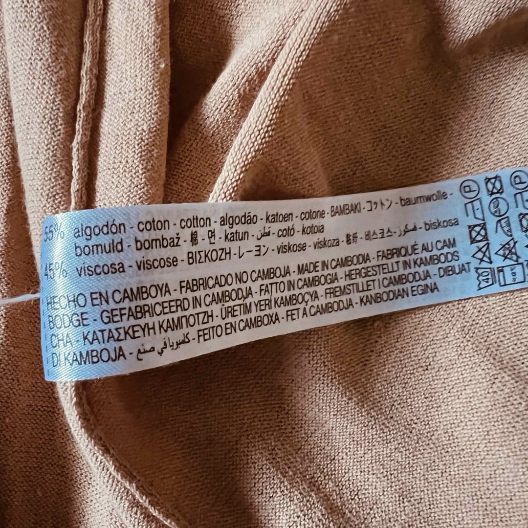 ZARA ロングベスト ベージュ 薄手