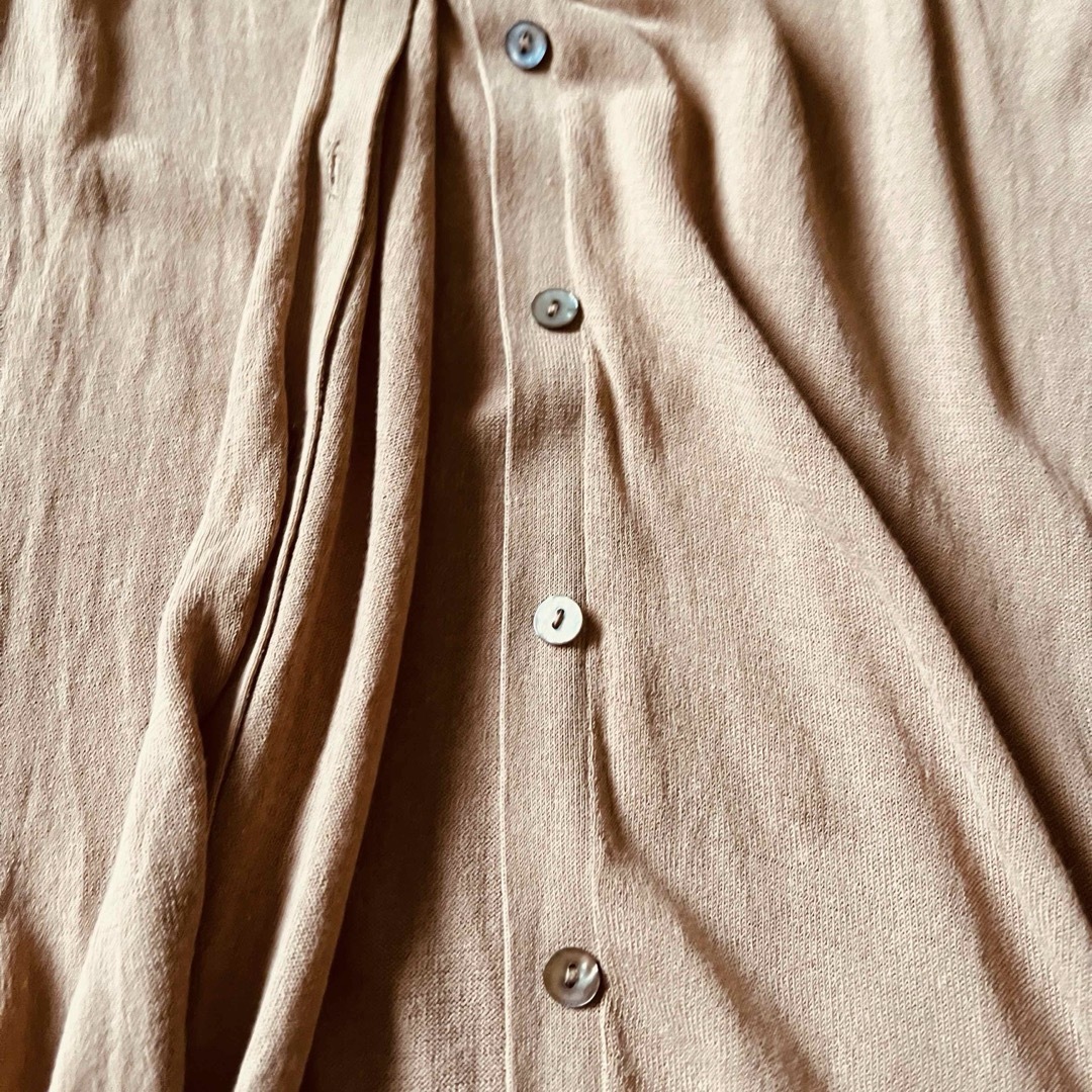 ZARA ロングベスト ベージュ 薄手